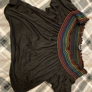 Crop off shoulder top